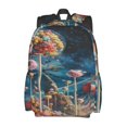 thumbnail image 2 of Disketp Starry Sky Planet Lollipop Mochila Escolar de Gran Capacidad y Peso Ligero, Mochila de Viaje Ideal para Escuela, Trabajo y Uso Diario, Cómoda y con Estilo, 2 of 8