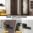 thumbnail image 4 of 15-Pack Heavy Duty Closet Door Handlesets - Modern Square Panel Design with Privacy Door Knob & Black Exterior Door Handle - Perfect for Bedroom, Bathroom & Hallway, 4 of 8