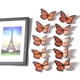 thumbnail image 4 of 10 Adhesivos De Pared 3D Decoraciones Artísticas Decoraciones Pared 3D 10 Adhesivos De Pared Mariposas Naranjas Realistas Para Primavera, Verano Y Otoño Decoraciones Artesanales Para El Hogar, La M, 4 of 4