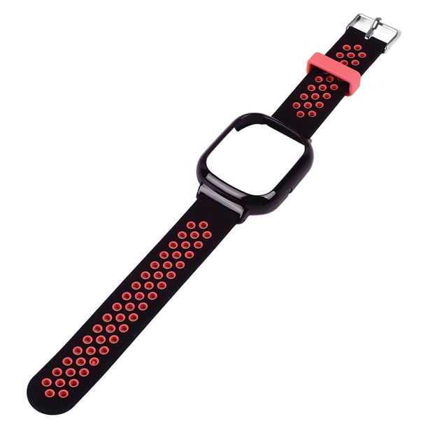 Cubierta De Correa De Repuesto, Correa De Reloj Con Estuche, Fácil Instalación, Silicona Suave, Ajustable, Múltiples Agujeros Para Reloj Deportivo