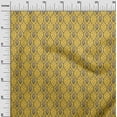 thumbnail image 2 of oneOone Cotton Poplin Yellow Fabric Leaves & Floral Block Sewing Material Print Fabric By The Yard 42 Inch Wide, 2 of 4