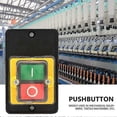 thumbnail image 3 of Push Button Switch,AC 220V/380V 10A Waterproof Power Control On Off Button Machine Tool Switch Machine Tool Edition, 3 of 5