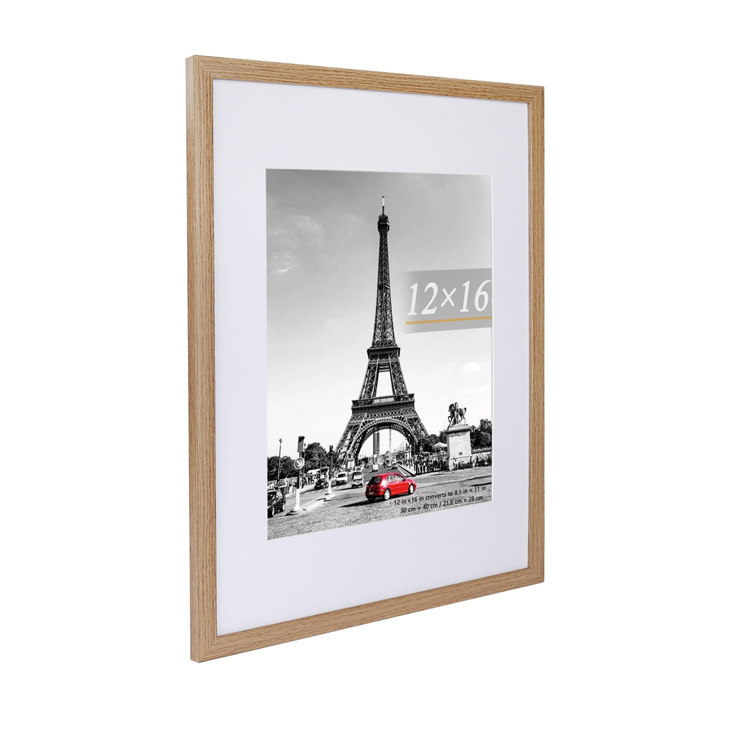 Scholartree 5-in-1 Contemporary Gallery Picture Frame Set, 12 x 16 Wall Picture Frames, Brown