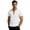 White, variant on GrmtClth Men's Color Block Stand Collar Henley T-Shirt Short Sleeve Casual Button Top Khaki 3XL
