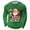 Dark Green, variant on Christmas Shirts for Men Long Sleeve Casual Crewneck Waffle Shirt Funny Santa Claus Graphic Holiday Shirts