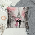 thumbnail image 2 of Nawypu  Pillow Covers  Oil Painting Paris European City Landscape France Eiffel Tower Pillow Cases Home Decorative Flower Square Pillowcases, 2 of 5