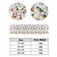 thumbnail image 6 of Xipuska Colorful Birds Bed Runners for Queen Size Bed, Decorative Bed Throws for Foot of Bed, Spring Animal Flowers Pink Elegant Bed Runner Sofa Throw Bedding Scarf Protector Slipcover for Bedroom, 6 of 6