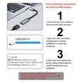 thumbnail image 3 of Adaptador USB a HDMI Reborn, cable USB 3.0 de 1080p y 60 Hz, 3 of 7