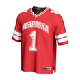 thumbnail image 2 of Youth GameDay Greats #1 Scarlet Nebraska Huskers Lightweight Collegiate Football Fashion Jersey, 2 of 4