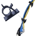 thumbnail image 2 of Haobase 30 pieces black clip self-adhesive backing nylon cord adjustable cable clip, 2 of 5