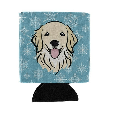 

Carolines Treasures BB1639CC Snowflake Golden Retriever Can or Bottle Hugger Can Hugger multicolor