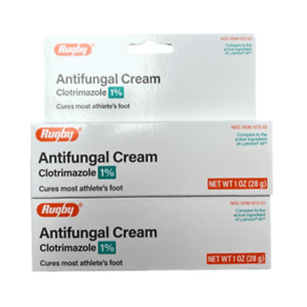 Rugby ATHLETES FOOT Antifungal Cream 1oz ( 2 tubes )