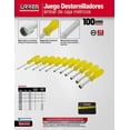 thumbnail image 2 of Juego de 11 Destornilladores Urrea ÃMbar de Caja mÃ©tricos 9231M, 2 of 3