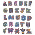 thumbnail image 1 of s Planchar En \ / Coser En Ropa De De Alfabeto Retro Childre Sunnimix Parches de parches de letras Hierro encendido, 1 of 7