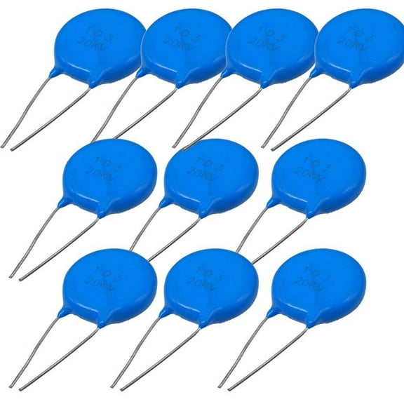 Ceramic Disc Capacitors 10000pf 10nf 0.01uf 103 20000V 20KV 10pcs
