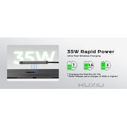 KUXIU M30 Magnetic Wireless Charger for iPad Pro 13´´ 11´´ M4 12.9´´ 11´´ Air 13´´ 11´´ M2 M3 ，35W /18W Fast Charging with 5.56ft USB C to C Charger Cable Smart ipad Charger
