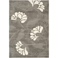 thumbnail image 3 of SAFAVIEH Florida Teodor Floral Shag Area Rug, Grey/Beige, 5'3" x 7'6", 3 of 7