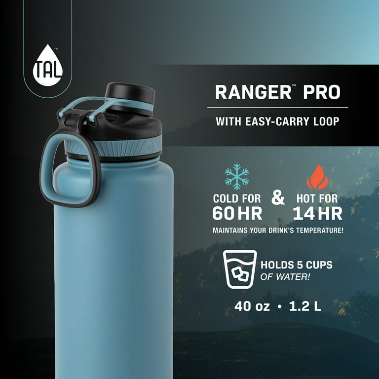TAL Stainless Steel Ranger Water Bottle 40 fl oz, Slate