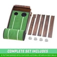 GoSports Pure Putt Golf 9' Putting Green Ramp - Premium Wood Training ...