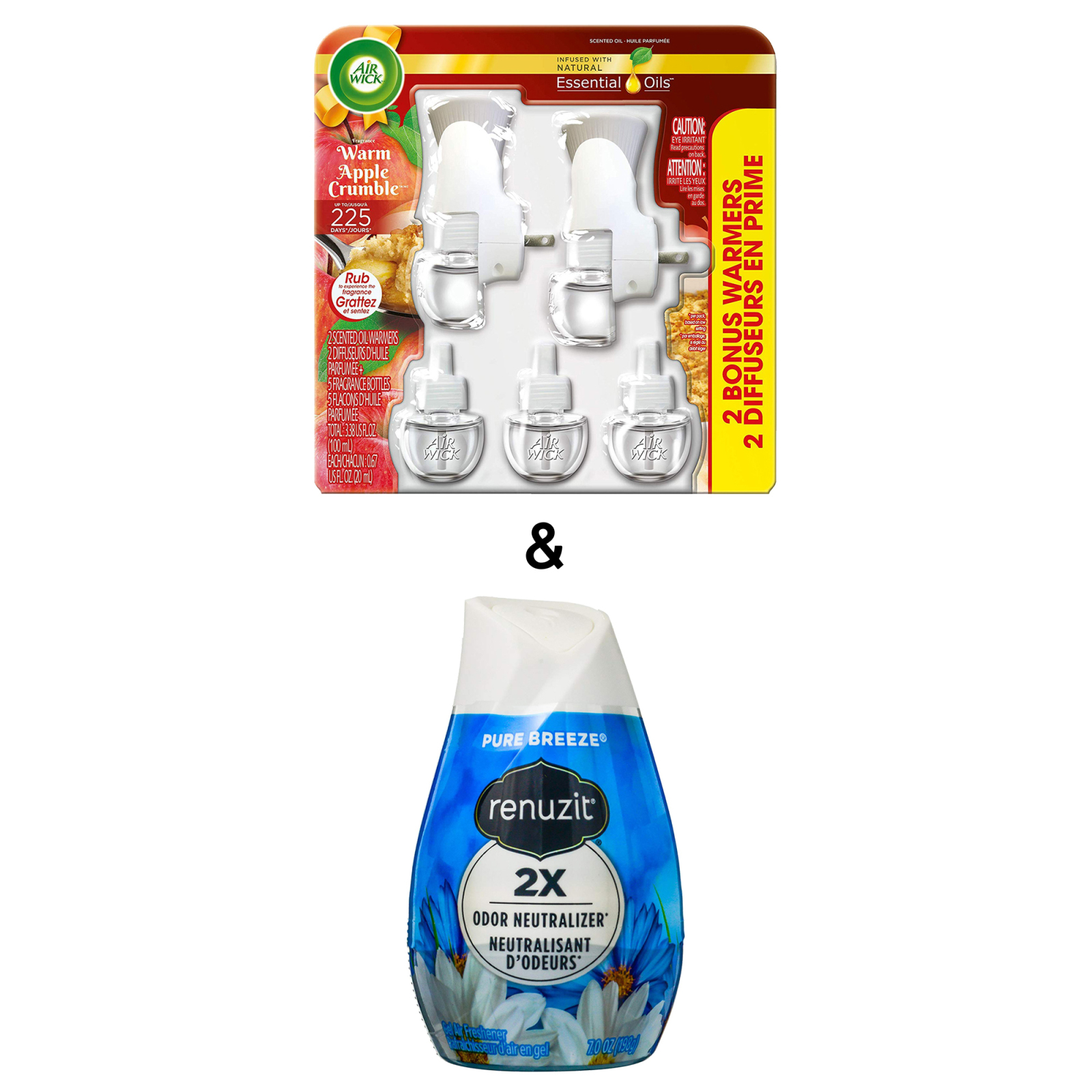 Adjustables Air Freshener, Pure Breeze, 7 Ounce By Renuzit & Plugin