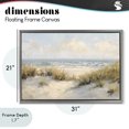 thumbnail image 4 of Stupell Industries Contemporary Coastal Birds Over Dunes Gray Floating Frame Canvas Art, 31 x 21, by Creative Studio, 4 of 8