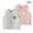 A215 Multicolor, variant on Xdegoge 2-Pack Baby Side Snap Sleeveless Vests V-Neck Quilted Cotton Waistcoats Warm Winter Layering Tops with Cute Embroidery, 9-12M