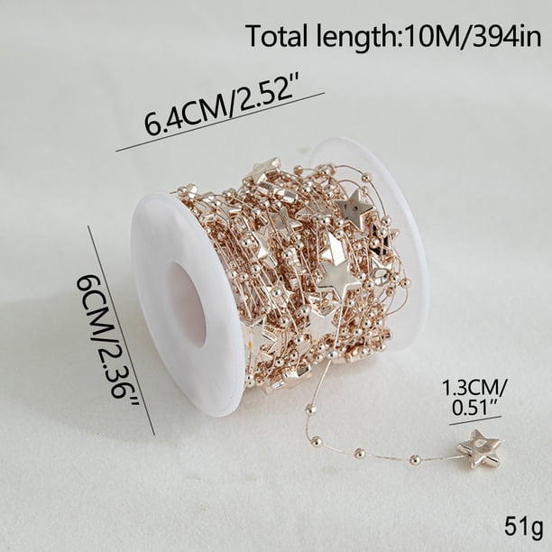 Electroplated Bead Chain Christmas Tree Decoration DIY Material Hanging Christmas Scene Layout