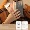 thumbnail image 2 of Guantes cálidos de terciopelo de otoño e invierno para mujer, guantes de medio dedo para adelgazar y reparar pantallas táctiles con dedos abiertos, de terciopelo grueso, 2 of 5