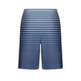 thumbnail image 5 of Bovxnpu Men's Pajama Bottoms Loungewear Sleep Shorts, Men's Striped Loungewear Shorts With Drawstring Elastic Waist For Sleep Gym Home Shorts, 5 of 7