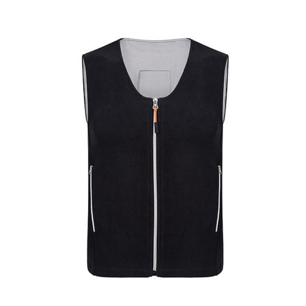 Ropa de calefacción de invierno, chaleco eléctrico unisex, ropa de calefacción inteligente con USB, forro polar y cuello redondo