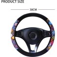 thumbnail image 2 of 1 Piece Steering Wheel Cover, National Style Steering Wheel Protective Cover, Decorative Cover, Sweat-Absorbent and Breathable Wrap Cover, Suitable for Women, 2 of 5