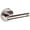 Nickel, variant on Baldwin 5138190PASS 5138 Passage Door Lever Set - Black