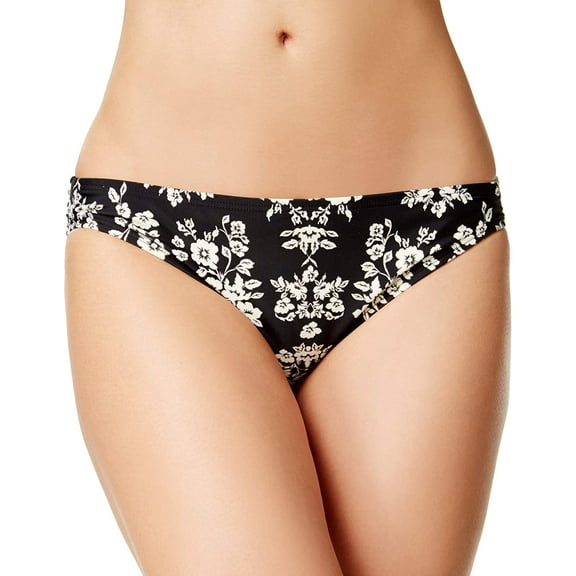COCO RAVE Women's Printed Bikini Bottoms, X-Large, Jet Black