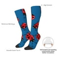 thumbnail image 4 of Logiee Colorful Ladybird Print Gift Stocking Stuffers,Adult Stockings,Novelty Socks,Funny Socks Birthday Running Walking Sleeping, 4 of 6