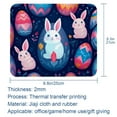 thumbnail image 5 of Easter Printed Square Mouse Pad, 8.3x9.8 Inch, Non-Slip Rubber Bottom Mouse Mat for Office and Gaming, 5 of 6