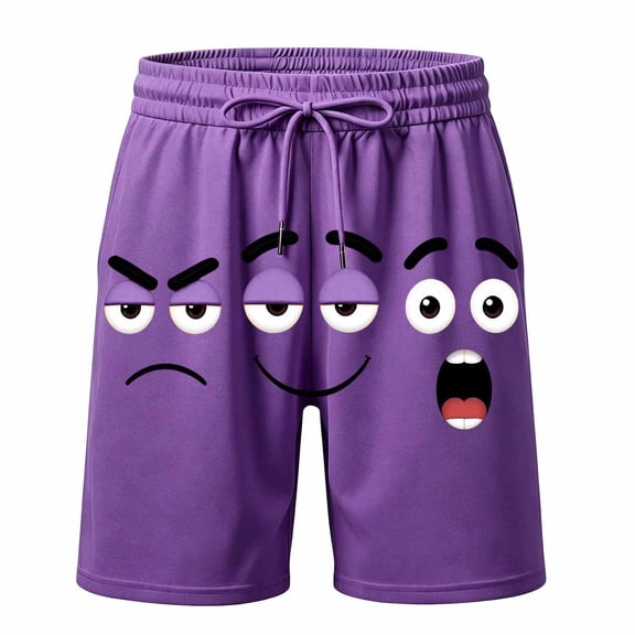 Bobifish Big Boys Swim Shorts Drawstring Funny Cartoon Printed Beach Pool Trunks Children Boys Swimming Casual Shorts