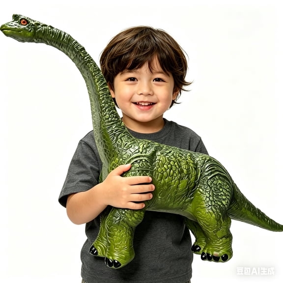 Big Brachiosaurus 32 inch, Dinosaur Toys for Kids 3-5, Large Dinosaur Toys for Kids Toddler Dinosaur Party Favors, Birthday Gifts for Boys Girls (Green)