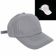 thumbnail image 1 of Gorro De Entrenamiento, Gorra De Béisbol Reflectante, Ajustable, Gris Plateado, Elegante Para Uso Diario, 1 of 7
