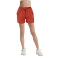 thumbnail image 6 of XXWXYD Clearence Girls Wide Leg Linen Shorts Elastic Waist Beachwear with Pockets Summer 2025 Casual Resort Drawstring High-Rise Shorts for Teens, 6 of 8
