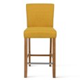 thumbnail image 3 of Veryke Upholstered Counter Height Dining Chair, 26" H Seat Height Barstool, Set of 2, Yellow, 3 of 8