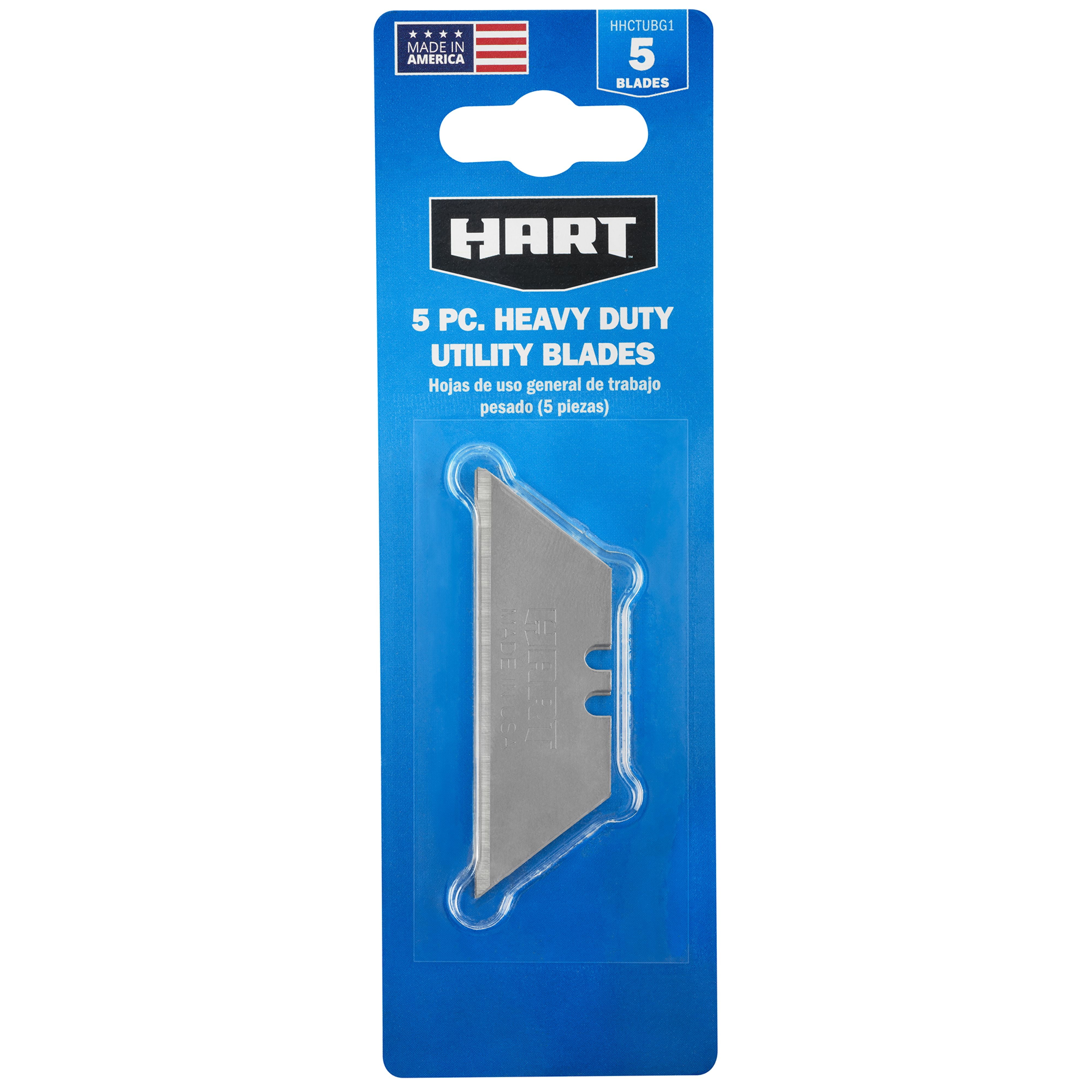 HART 5-Piece Heavy Duty Utility Knife Blade Set (Standard-Size Blades)