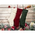 thumbnail image 2 of 2/4/6 Pack Personalized Christmas Stockings, 18 Inches Cable Knitted Xmas Stockings for Family, Xmas Holiday Party Gifts & Decoration for Fireplace, 2 of 5