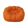 thumbnail image 4 of Gewnee Pumpkin Bean Bag Sofa Chair, Bean Bag Chair with Filler Comfy and Lazy Sofa for Dorm, Apartment, Living Room, 4 of 10