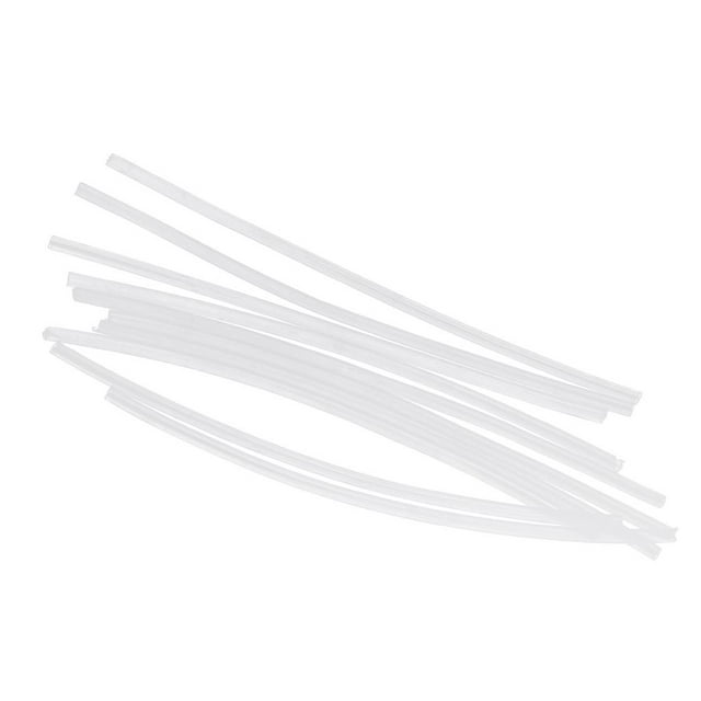koolsoo 10Pcs Carpe Pêche Chaleur Rétrécissement Rig Tubes Pêche Cheveux Rigs DIY Rig Manches Blanc