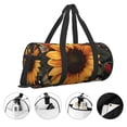 thumbnail image 3 of Sikiie Sunflower Floral Butterfly Duffel Bag, Travel Bag, Sports Gym Bag - Ideal for Sports, Gym, Overnight Stays, 3 of 6