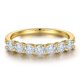 thumbnail image 1 of Anillo MOOSEA de 7 piedras de moissanita, chapado en oro de 0,7 quilates y 18 quilates, para mujer, 1 of 7
