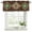 Brown, variant on Brown Green Boho Curtain Valances for Windows, Kitchen Valance Window Treatments Panel 2 Pack, Vintage Southwest Abstract Geometric Rod Pocket Short Curtains for Bathroom Bedroom 42 x 18 Inch