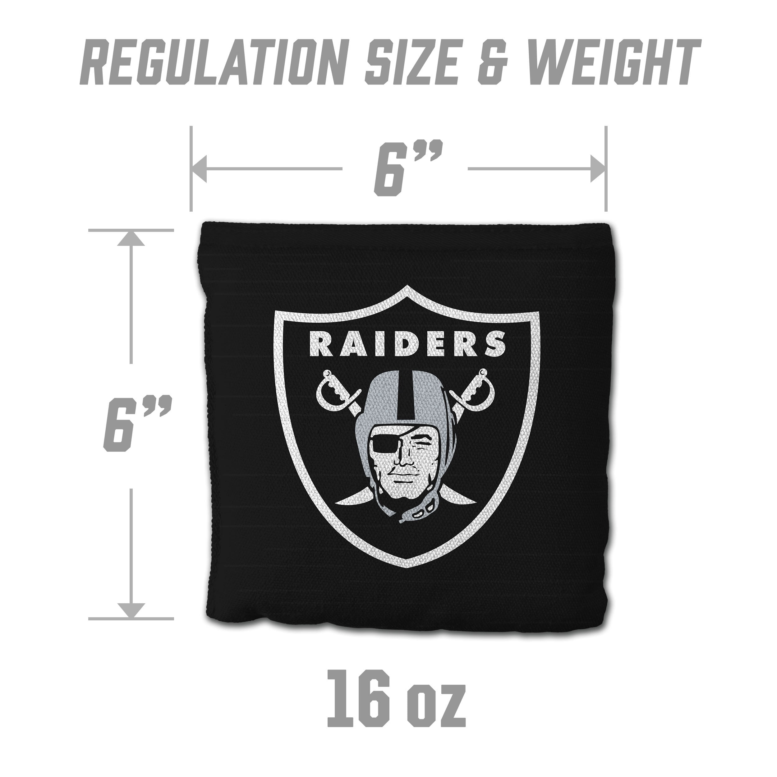 Las Vegas Raiders 8pk Licensed Cornhole Bags