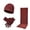 Wine, variant on Winter Hats for Men Adult Beanie Scarf and Gloves 3 Piece Set Thick Warm Thermal Ribbed Knit Skull Cap Neck Warmer Scarf Touchscreen Gloves Cold Weather Gear Everyday Casual Apparel Essentials