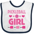 thumbnail image 3 of Inktastic Pickleball Girl Girls Baby Bib, 3 of 4